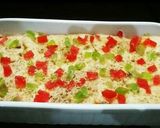 A picture of step 5 of Bread Delight😋🍞💚💛.