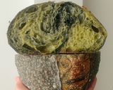 Foto langkah ke 29 dari resep Pandan Charcoal Sourdough Bread (88% - Oven Tangkring).