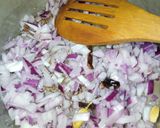 A picture of step 13 of Haleem Choley Chawal.