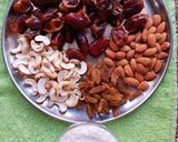 A picture of step 1 of Blissful Bites for Bappa - Dates and Dry Fruits Modak.
