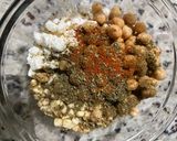 A picture of step 2 of Easy Olive salad.