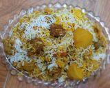 A picture of step 10 of Beef Biryani.