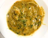 A picture of step 1 of Aam Kasundi Chingri Bhapa (Steamed Mango Mustard Prawn Curry - Bong style).