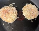 Une image de l'étape 3 de Burgers de mozzarella panées et ses potatoes cuites à l’air fryer.