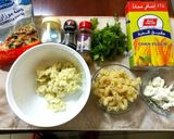 A picture of step 1 of Paneer macaroni lolipops.