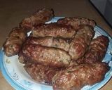 A picture of step 3 of Seekh kabab.
