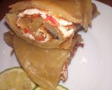 A picture of step 5 of Chapati Rolex.