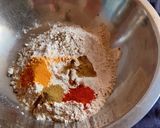 A picture of step 2 of Dal dhokli.