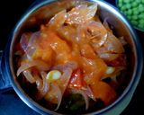 A picture of step 6 of Shahi paneer matar masala.