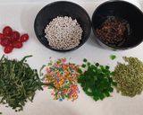 A picture of step 2 of Paan gulkand mukhwas.