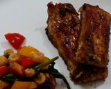 A picture of step 3 of Honey glazed katla fish.