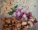 Foto langkah ke 1 dari resep Bubur Nasi Ayam Kampung Brokoli Tofu, Mpasi Day-6. Untuk Usia 6 Bulan.
