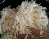 A picture of step 1 of Potato Halwa.