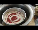रेड वेलवेट मार्बल केक (Red velvet marble cake recipe in Hindi) रेसिपी चरण 6 फोटो