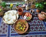 A picture of step 6 of Sindhi chicken karia.