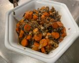 Une image de l'étape 15 de Sauté de légumes en sucré salé, aubergine et carottes aux champignons.
