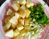 A picture of step 1 of Apple Potato Salad in Mayonnaise.