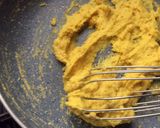 A picture of step 2 of Raw Mango Oats Khandvi.