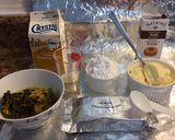 Hình bước làm 3 của món CheeseCake chanh dây & quả mọng không dùng lò nướng