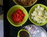 A picture of step 5 of Bread Catori -Chapati Chat.
