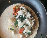 A picture of step 2 of Spinach, Tomato & Feta Quesadillas.