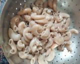 A picture of step 1 of Ragi pasta in white sauce (garlic flavour).