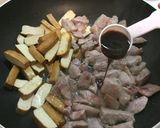 豆乾炒肉片的食譜步驟4照片