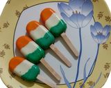 A picture of step 4 of INDEPENDENCE 🇮🇳DAY special CAKESICLE.
