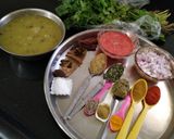 A picture of step 1 of Panchratna Dal Fry.