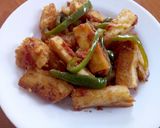 A picture of step 5 of Fried Cassava.