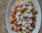 A picture of step 4 of Alo chana chat.