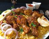 A picture of step 10 of Chicken Mandi.
