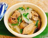 Hình bước làm 5 của món Canh măng củ muối nấu nấm