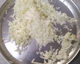 A picture of step 1 of Doodhi/Lauki Faradi Kheer.