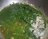 A picture of step 1 of Palak paneer.