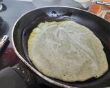 A picture of step 3 of MOONG BEAN SPROUT AND BASMATI RICE CHEELA.