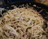Medvehagymás, kecskesajtos carbonara #medvehagyma recept fázis 12 fotója