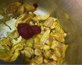 عکس مرحله 2 از دستور خوراک لوبیا سبز با مرغ