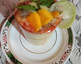 A picture of step 3 of Mango Cucumber Shake.