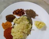 A picture of step 3 of Hyderabadi chicken dum biryani.