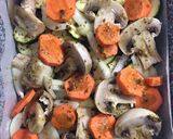 Pangasius filé grillzöldséggel🐟🥒🍄🥕 recept fázis 1 fotója