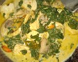 Foto langkah ke 7 dari resep Ayam Masak Daun Singkong (Mix Tahu).