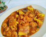 Foto langkah ke 3 dari resep Udang Saos Pedas.