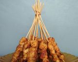 Foto langkah ke 15 dari resep Sate Ayam Bumbu kacang Aka Sate ayam madura enakkkkkkks🍢🍢🍢😋😋😋.