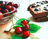Pas rețetă Brownie cu cireșe, desertul suprem ciocolătos. Cum se face brownie de casă 1 fotografie