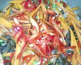 A picture of step 4 of Shredded beef and veggies sauce.