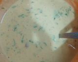 A picture of step 1 of Besan ka chilla.