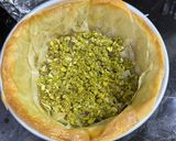 A picture of step 8 of Baklava Cheesecake.