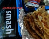A picture of step 3 of Paneer Paratha.