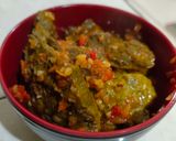 Foto langkah ke 5 dari resep Balado paru sapi / paru bumbu merah / rica rica.